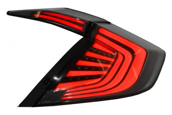 Farolins traseiros Honda Civic MK10 (FC/FK) (2016-Up) Limousine Full LED Light Bar Red/Black - Image 2