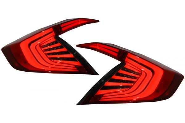 Farolins traseiros Honda Civic MK10 (FC/FK) (2016-Up) Limousine Full LED Light Bar Red/Smoke