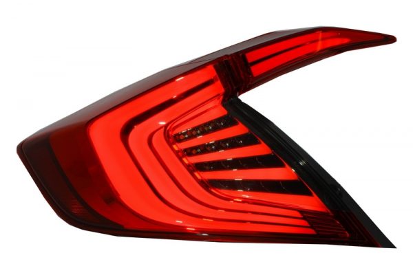 Farolins traseiros Honda Civic MK10 (FC/FK) (2016-Up) Limousine Full LED Light Bar Red/Smoke - Image 2
