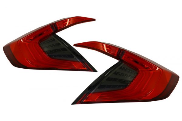 Farolins traseiros Honda Civic MK10 (FC/FK) (2016-Up) Limousine Full LED Light Bar Red/Smoke - Image 4